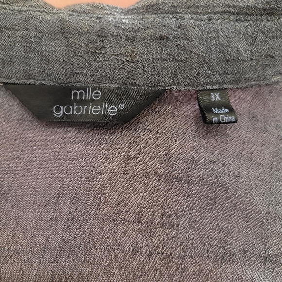 Mlle Gabrielle Elegant Ombre Purple/Pink Dress Sz 3X - Picture 3 of 3